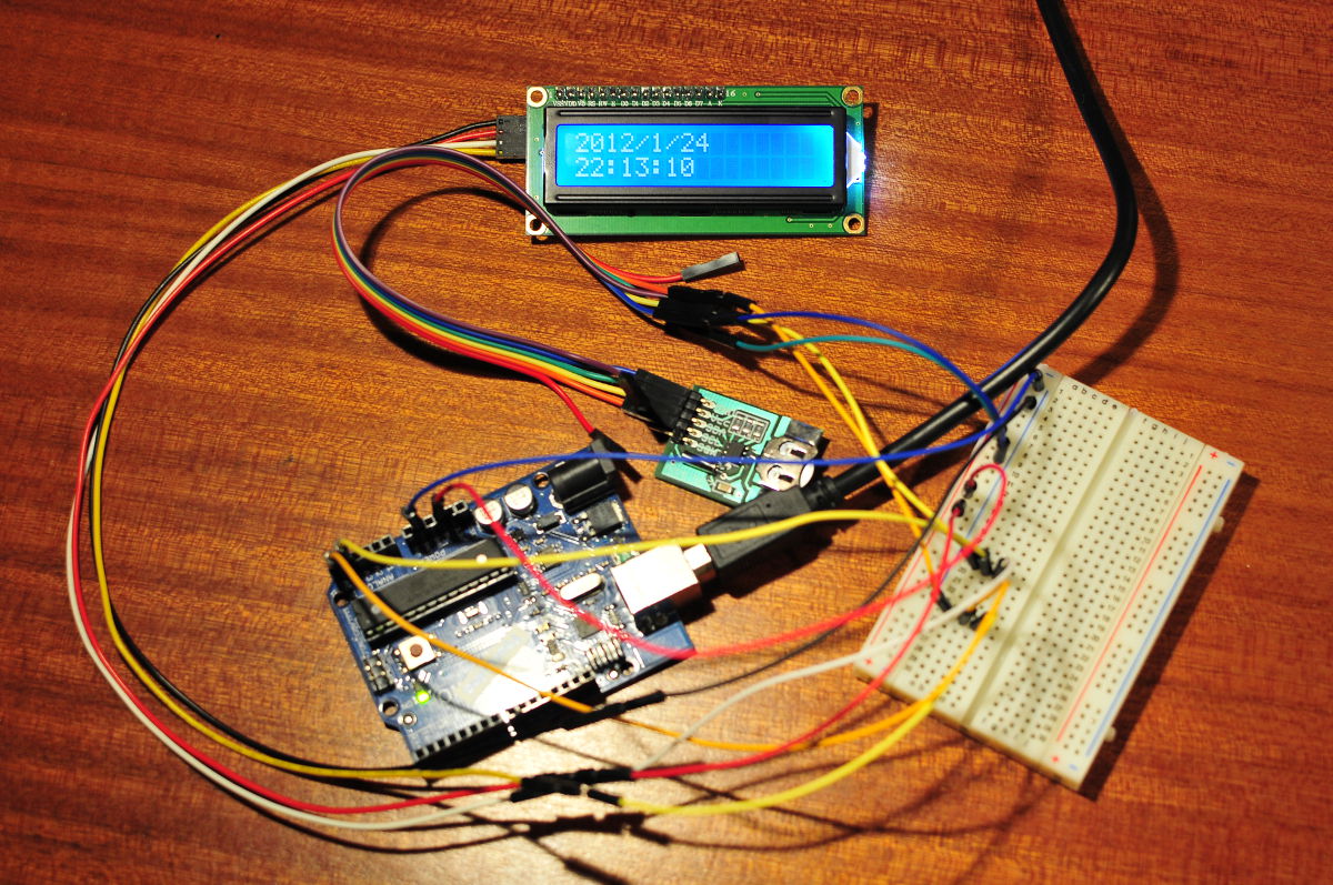 Arduino digital clock with DS1307