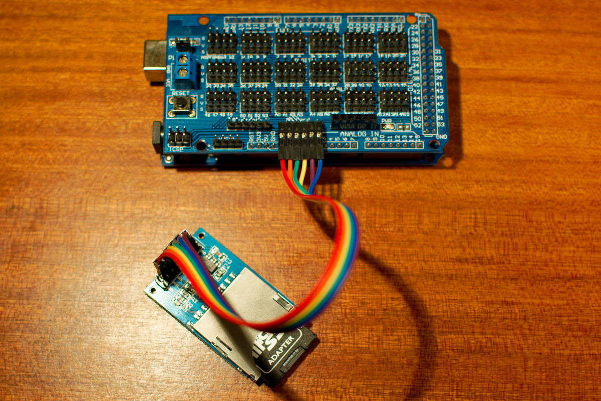 Arduino Mega 2560 and sd card module