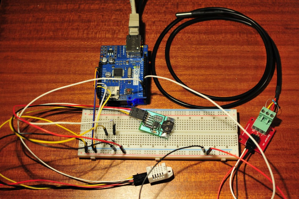 Arduino data logging with webserver and RTC