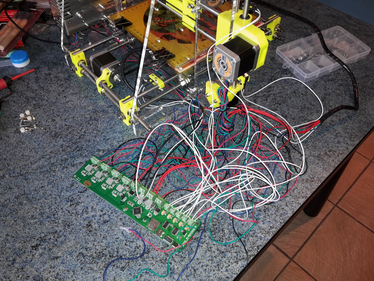 Wiring up a Prusa I3: wire mess